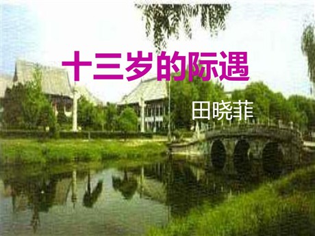 《十三岁的际遇》PPT课件2