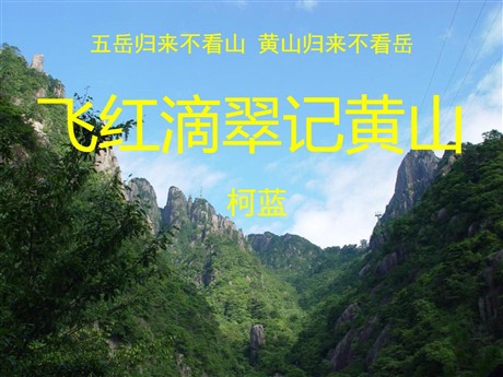 《飞红滴翠记黄山》PPT课件2