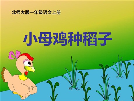 《小母鸡种稻子》PPT课件