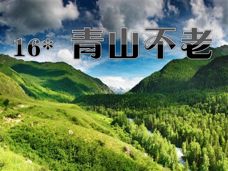 《青山不老》PPT课件下载