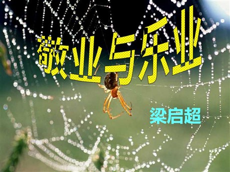 《敬业与乐业》PPT课件