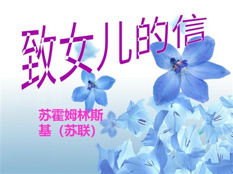 《致女儿的信》PPT课件2