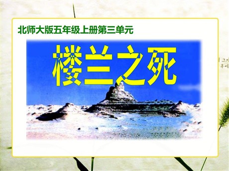 《楼兰之死》PPT课件