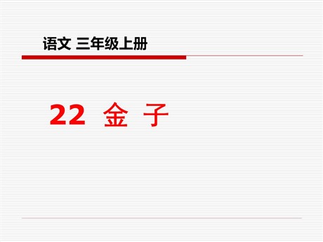 《金子》PPT课件