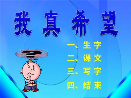 《我真希望》PPT课件