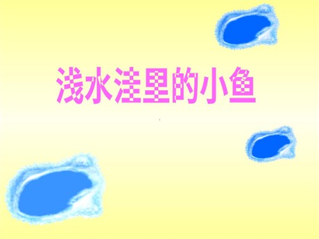 《浅水洼里的小鱼》PPT教学课件下载5