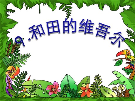《和田的维吾尔》PPT课件5