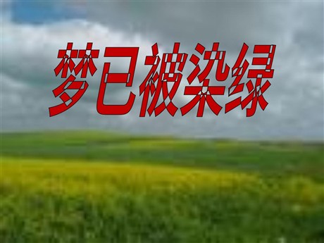 《梦已被染绿》PPT课件