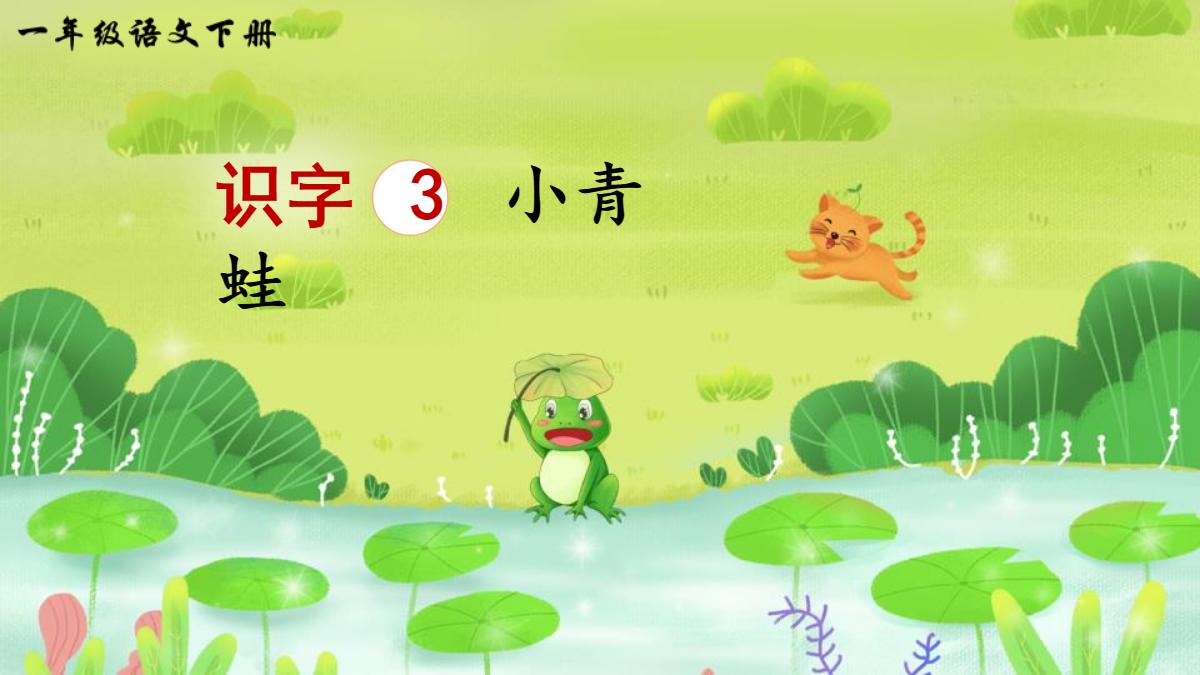 《小青蛙》PPT免费教学课件