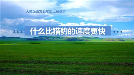 《什么比猎豹的速度更快》PPT课文课件下载