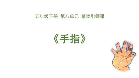 《手指》PPT优质课件下载