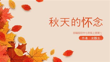 《秋天的怀念》PPT优质课文课件