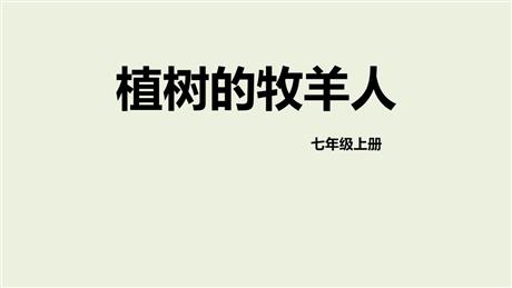 《植树的牧羊人》PPT精品课件下载