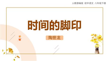 《时间的脚印》PPT精品课件下载