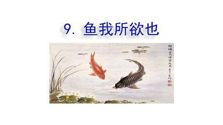 《鱼我所欲也》PPT免费课件下载