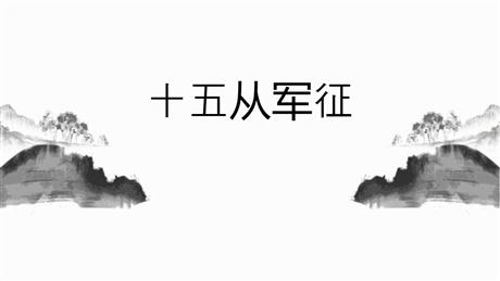 《十五从军征》PPT免费课件下载