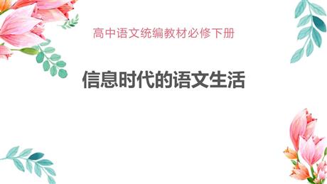 《信息时代的语文生活》PPT课件