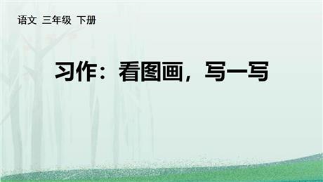 《看图画，写作文》PPT免费下载
