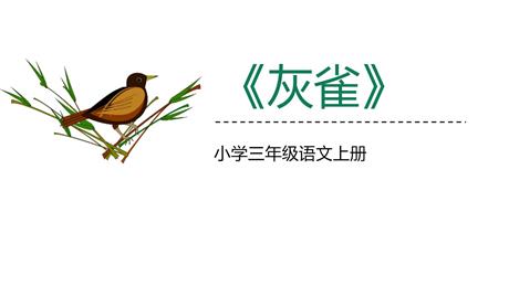 《灰雀》PPT优质课件下载