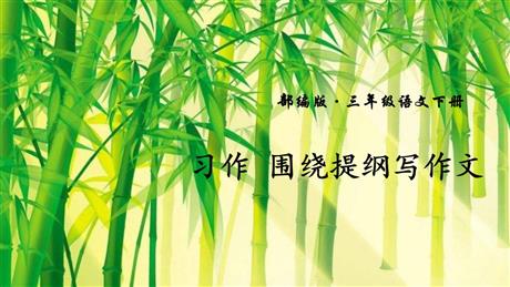 《围绕提纲写作文》PPT课件下载