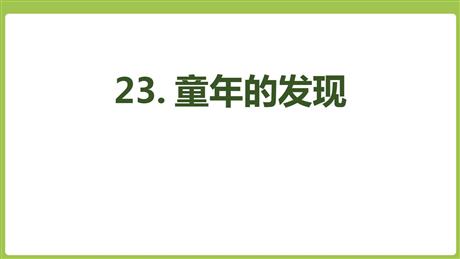 《童年的发现》PPT课文课件
