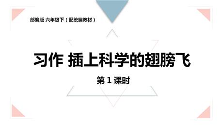 《插上科学的翅膀飞》PPT课件(第1课时)