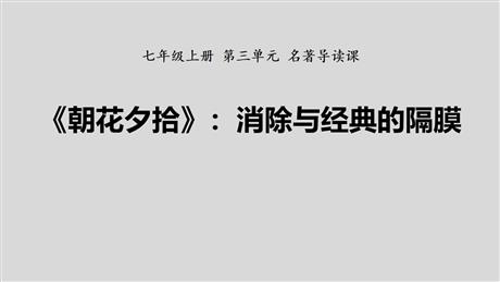 《朝花夕拾：消除与经典的隔膜》PPT课件下载