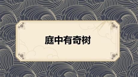 《庭中有奇树》课外古诗词诵读PPT教学课件