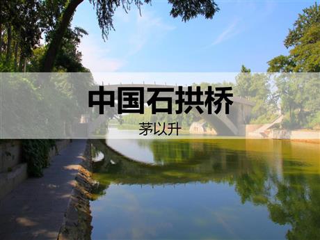《中国石拱桥》PPT课文课件下载