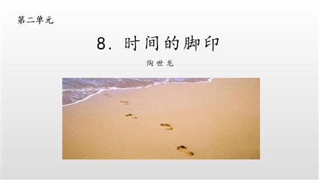 《时间的脚印》PPT课文课件