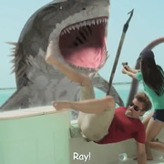 八爪狂鲨大战梭鱼翼龙 Sharktopus vs. Pteracuda